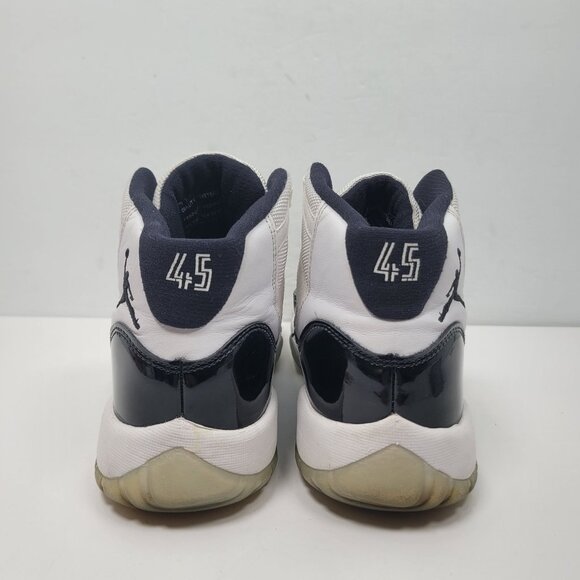 Air Jordan 11 Retro Concord Youth Black White Sneakers 378038-100 US Size 6.5Y - Picture 4 of 8